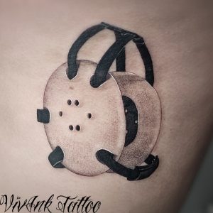 Birkózó fülvédő tetoválás